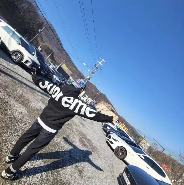 Black Big LOGO Hoodie Grey Sweatshirt M BIG SWEATSHIRT S XL L Back LOGO JACQUARD HOODED 0709